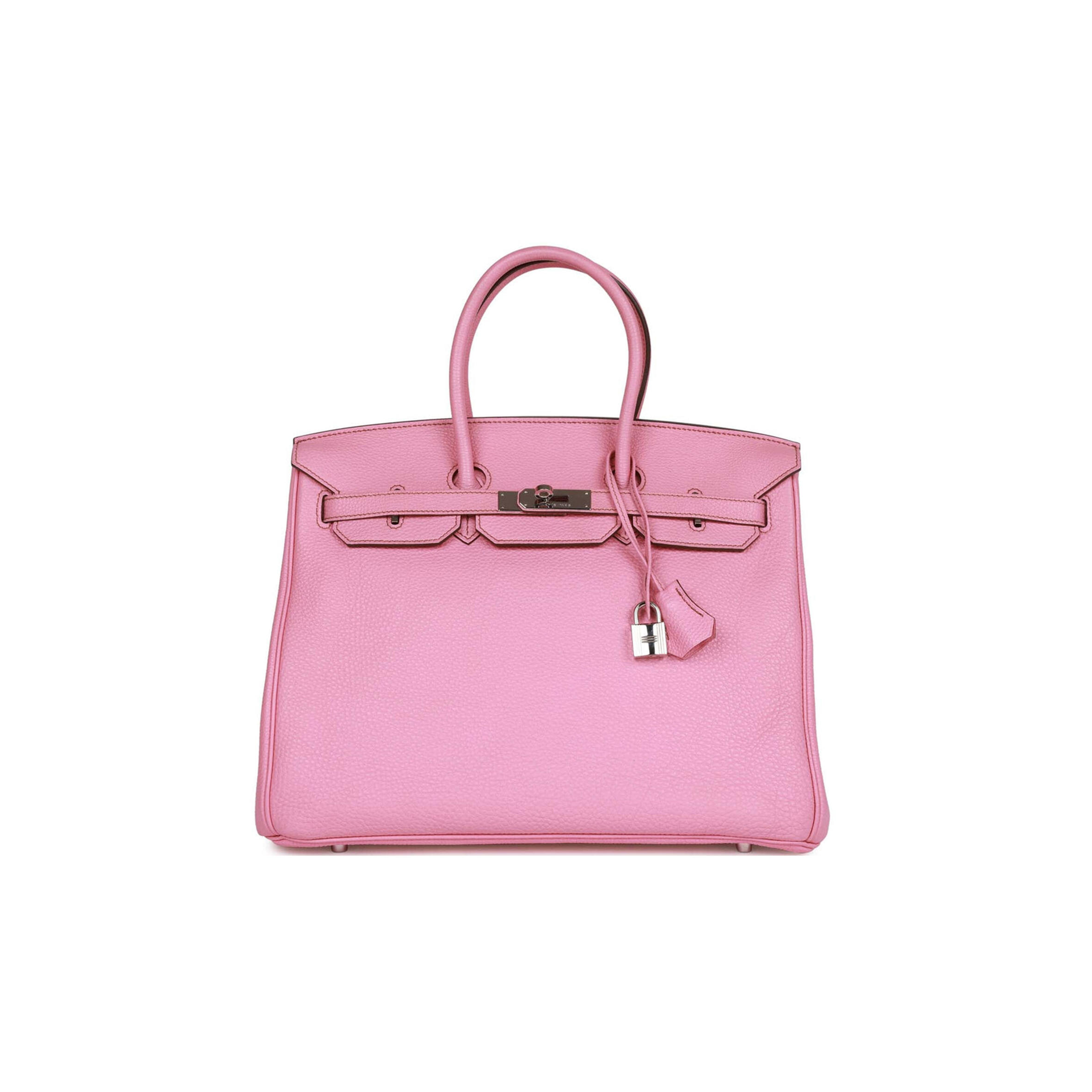 H**me5 BIRKIN 35 BUBBLEGUM TOGO PALLADIUM HARDWARE (35cm) Master Quality